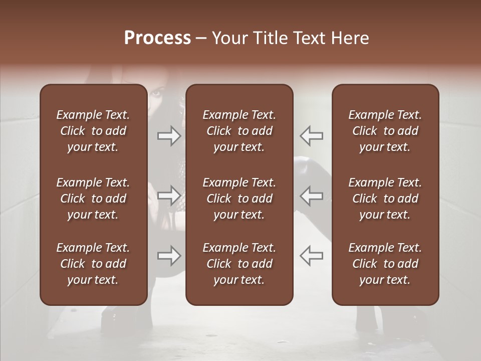 Vinyl Black Leather PowerPoint Template