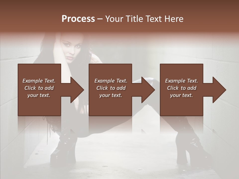 Vinyl Black Leather PowerPoint Template