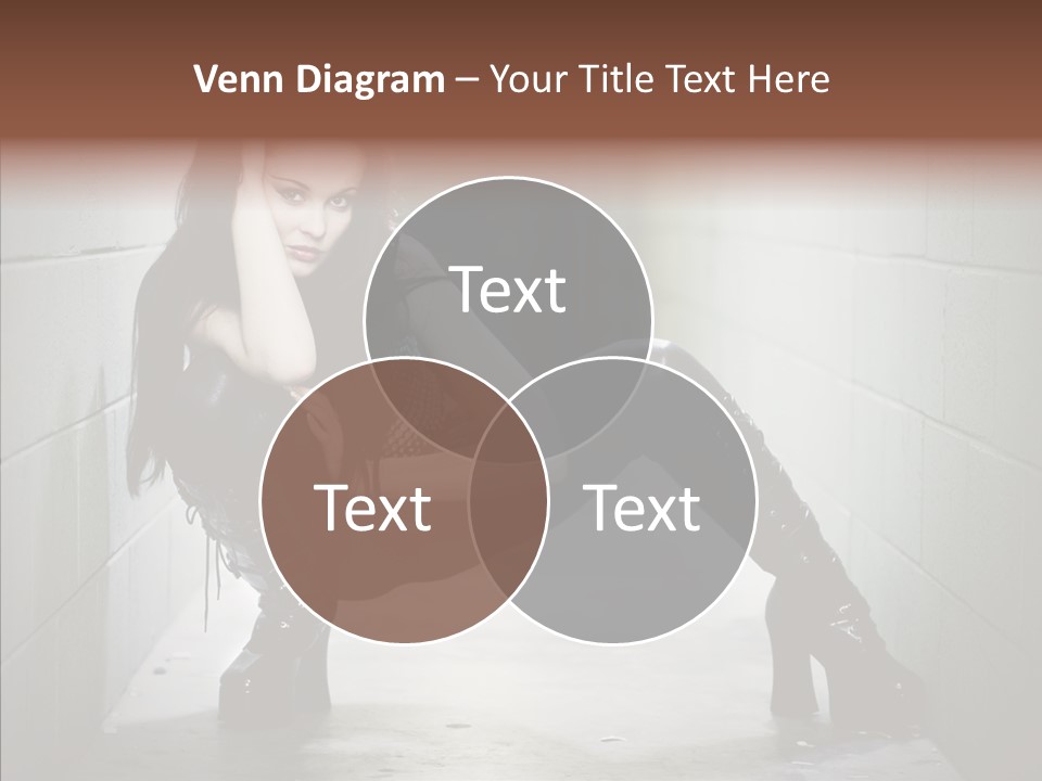 Vinyl Black Leather PowerPoint Template