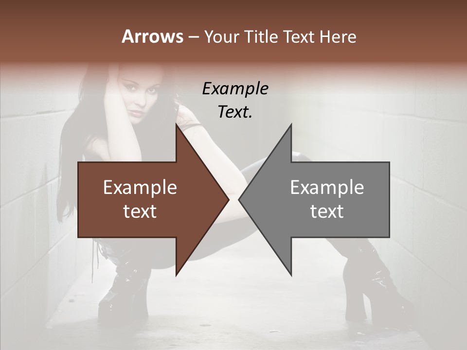 Vinyl Black Leather PowerPoint Template