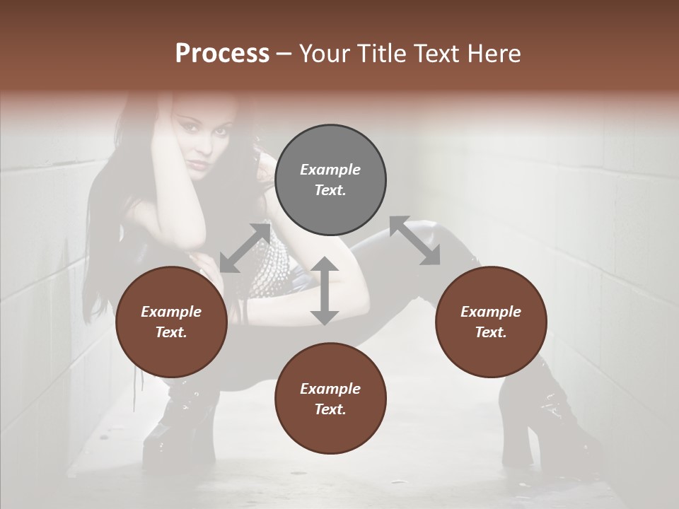 Vinyl Black Leather PowerPoint Template