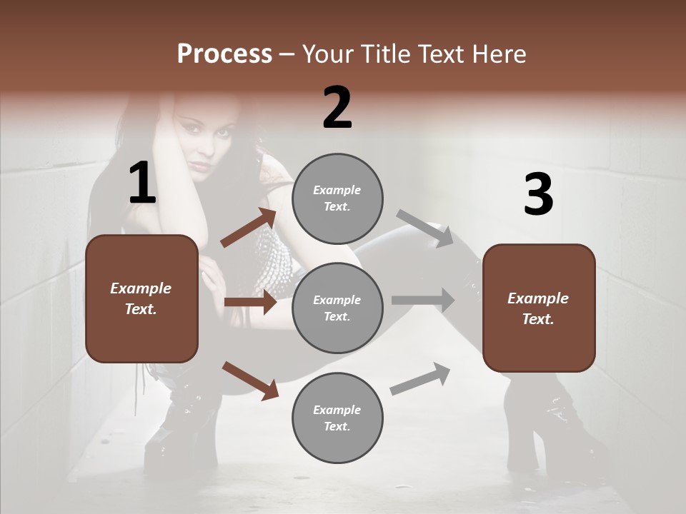 Vinyl Black Leather PowerPoint Template