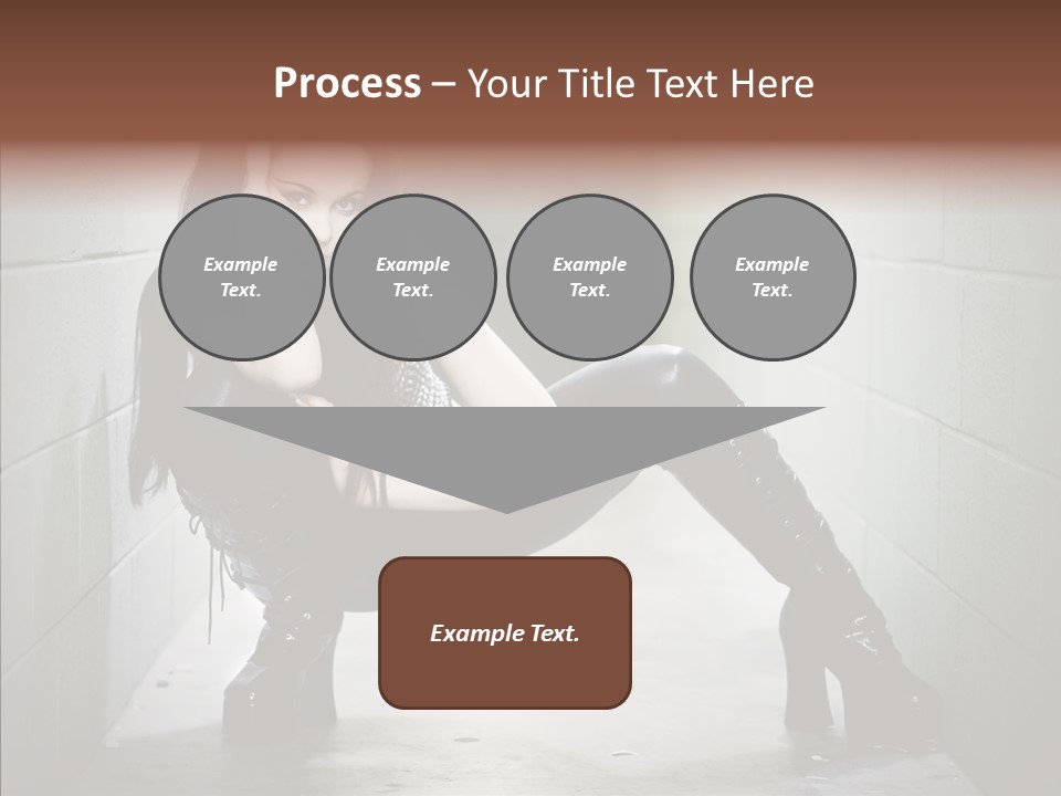 Vinyl Black Leather PowerPoint Template