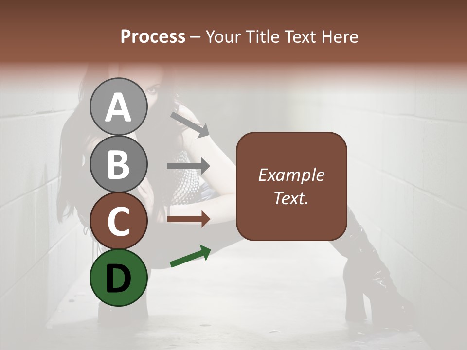 Vinyl Black Leather PowerPoint Template