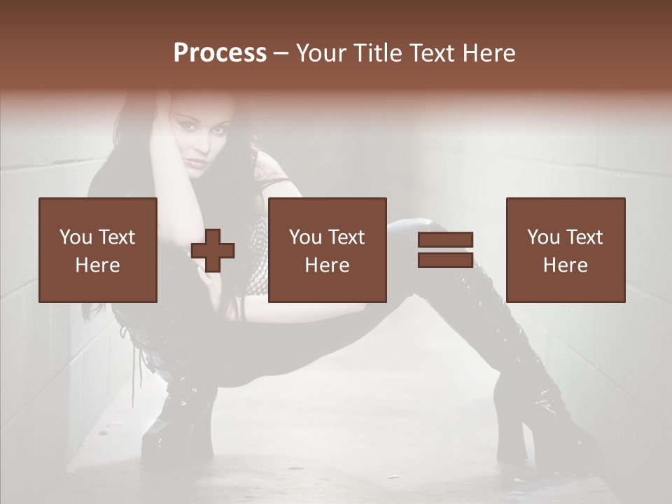 Vinyl Black Leather PowerPoint Template