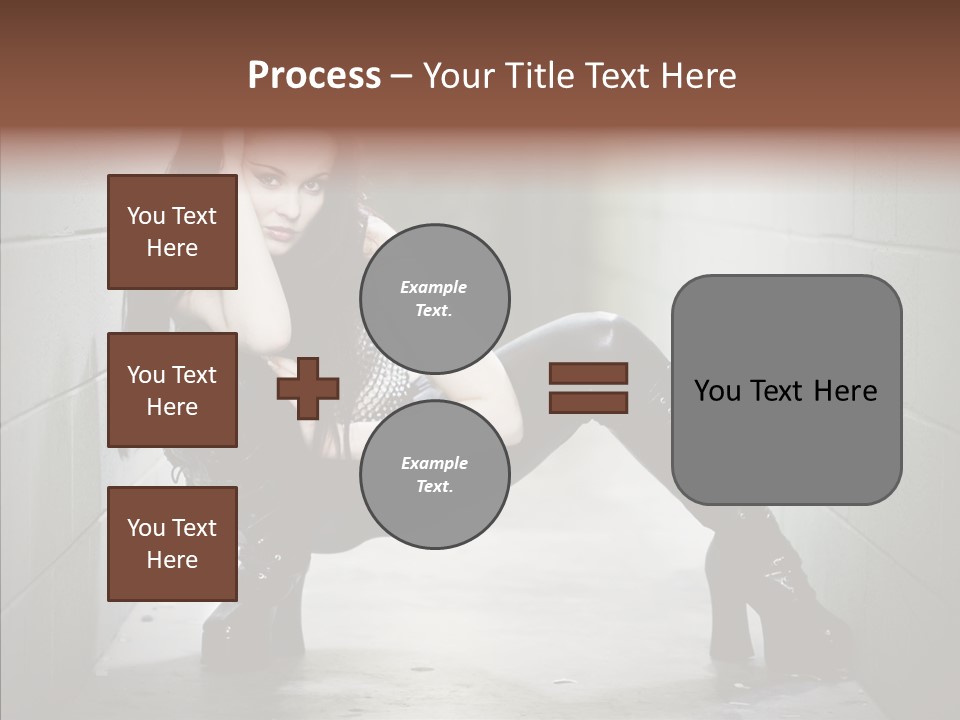 Vinyl Black Leather PowerPoint Template