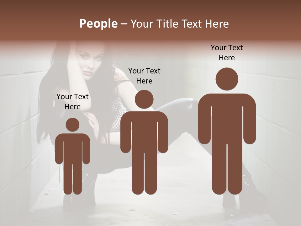 Vinyl Black Leather PowerPoint Template