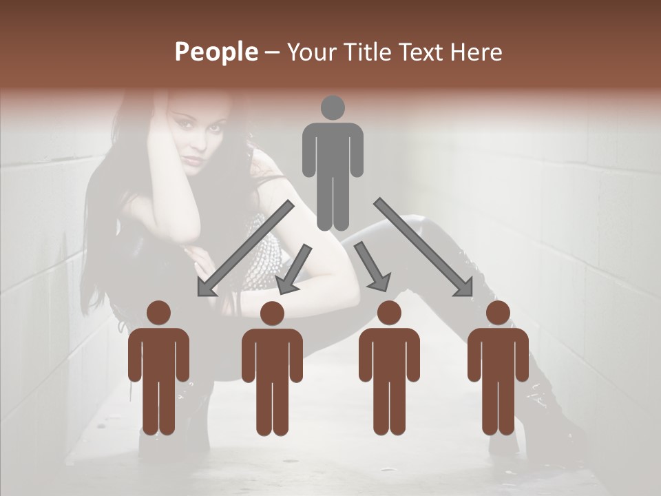 Vinyl Black Leather PowerPoint Template