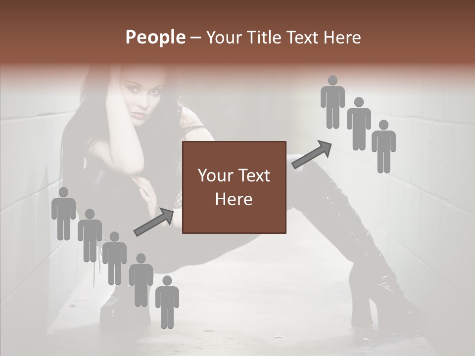 Vinyl Black Leather PowerPoint Template