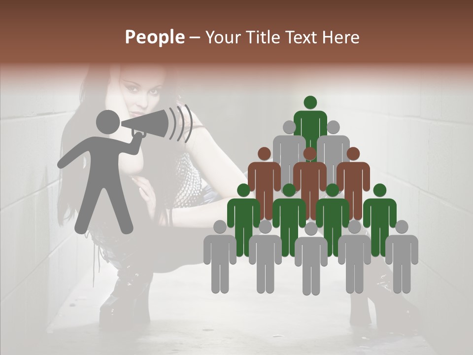 Vinyl Black Leather PowerPoint Template