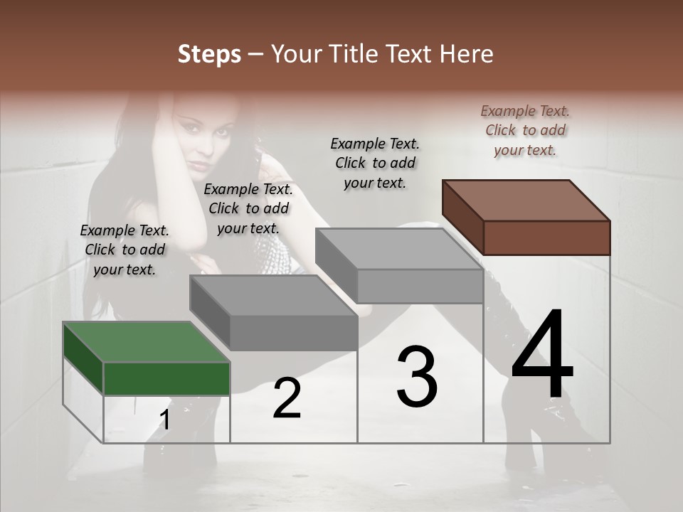 Vinyl Black Leather PowerPoint Template