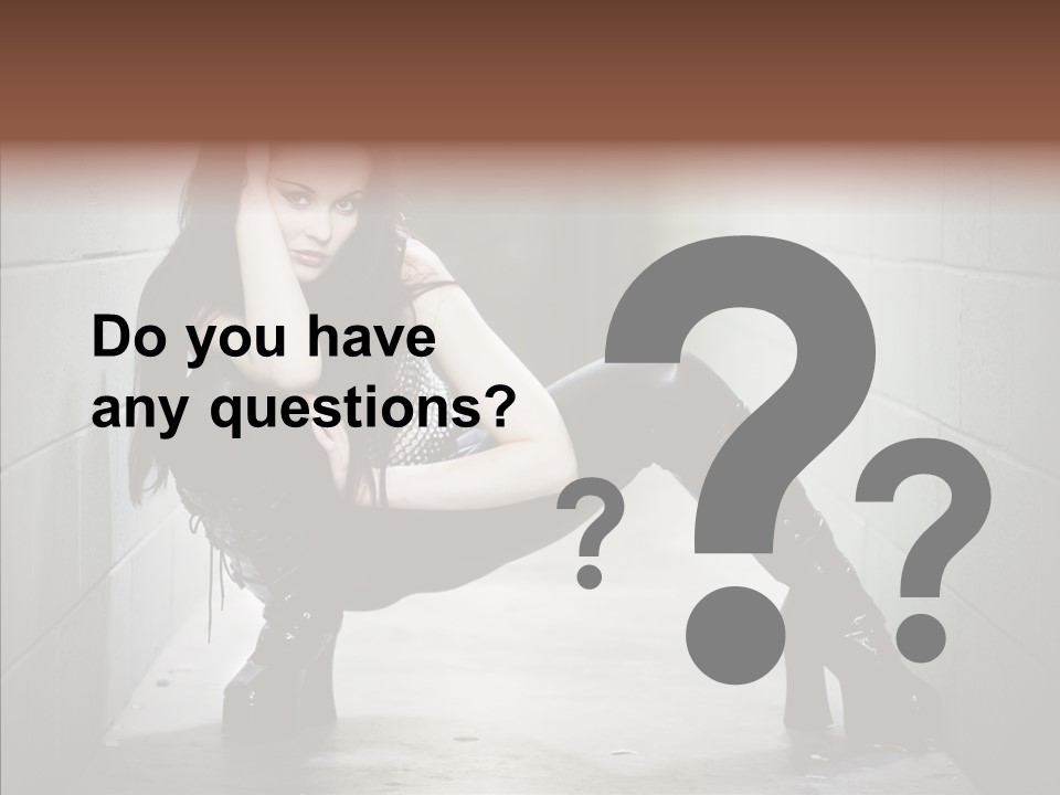 Vinyl Black Leather PowerPoint Template