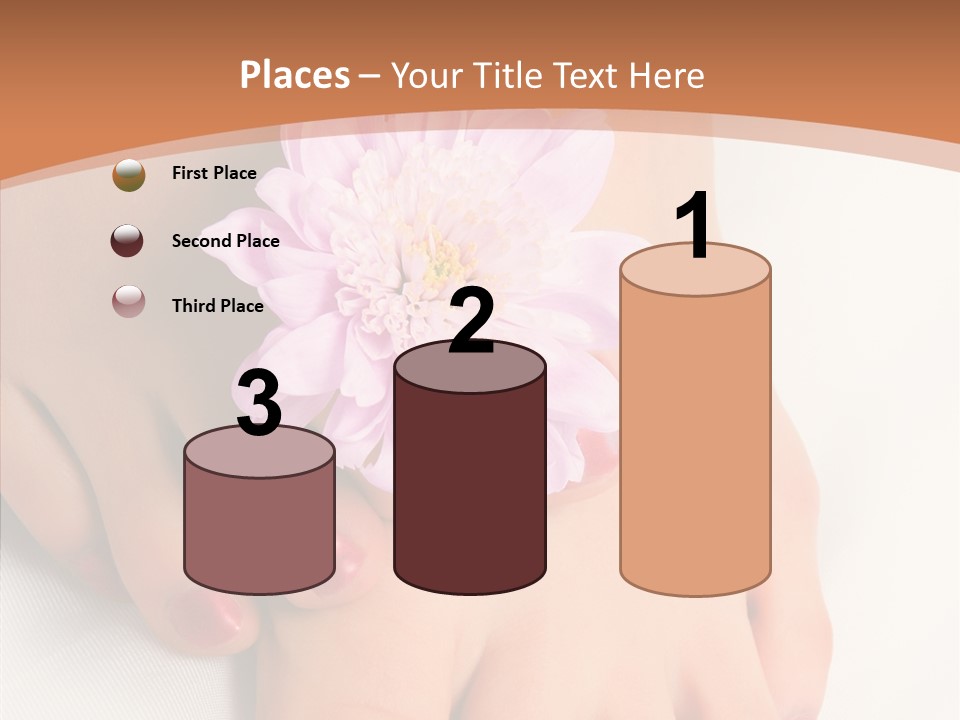 White Pedicure Health PowerPoint Template