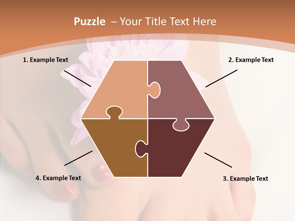 White Pedicure Health PowerPoint Template