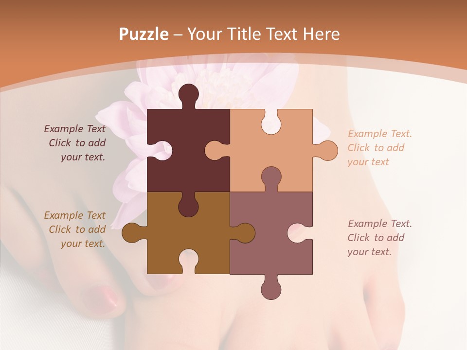 White Pedicure Health PowerPoint Template