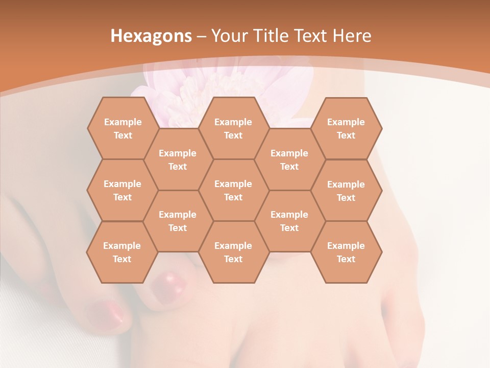 White Pedicure Health PowerPoint Template