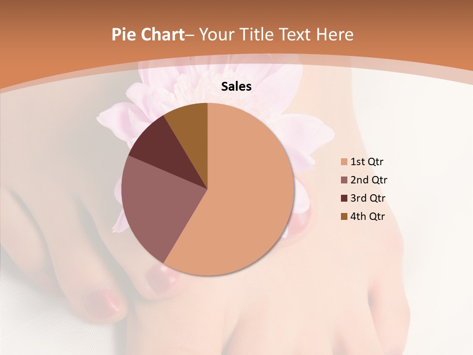 White Pedicure Health PowerPoint Template
