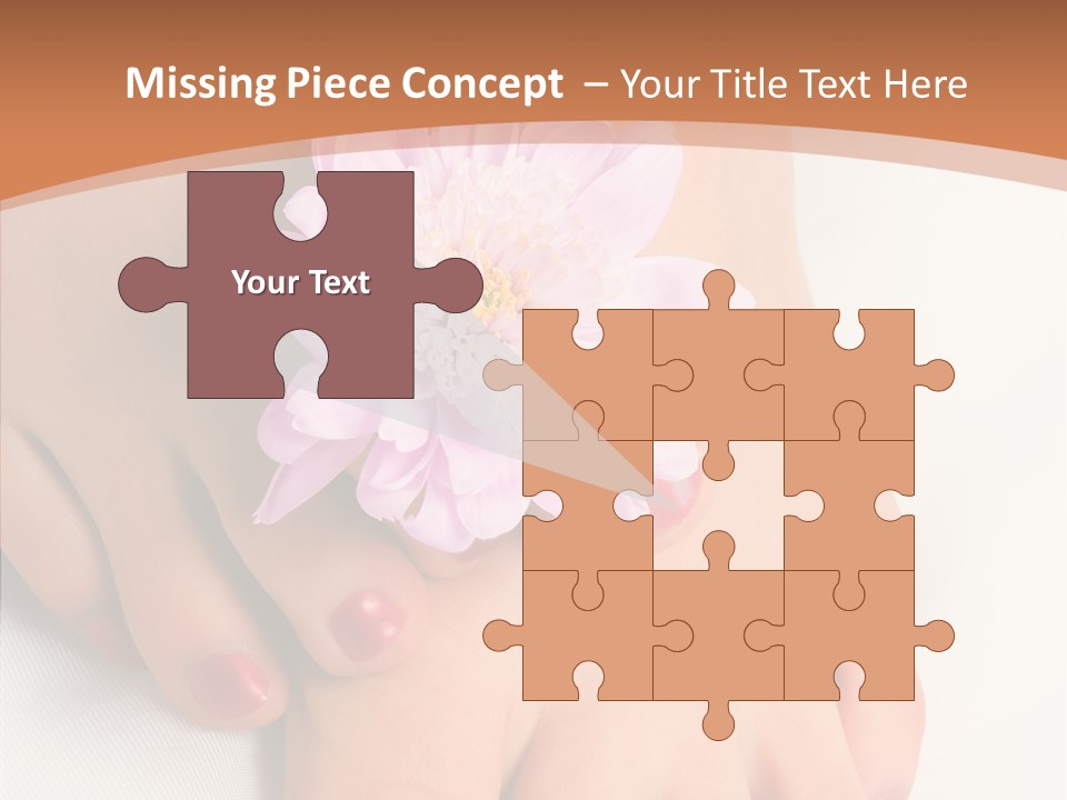 White Pedicure Health PowerPoint Template