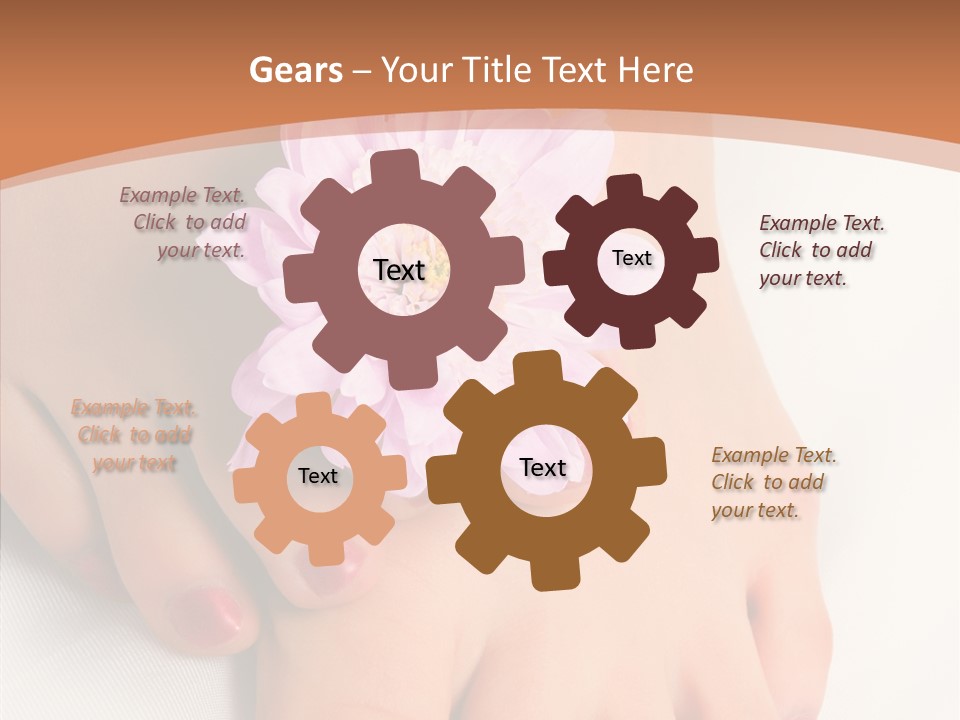 White Pedicure Health PowerPoint Template