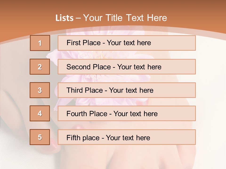 White Pedicure Health PowerPoint Template
