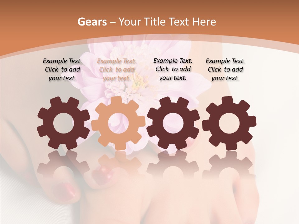 White Pedicure Health PowerPoint Template