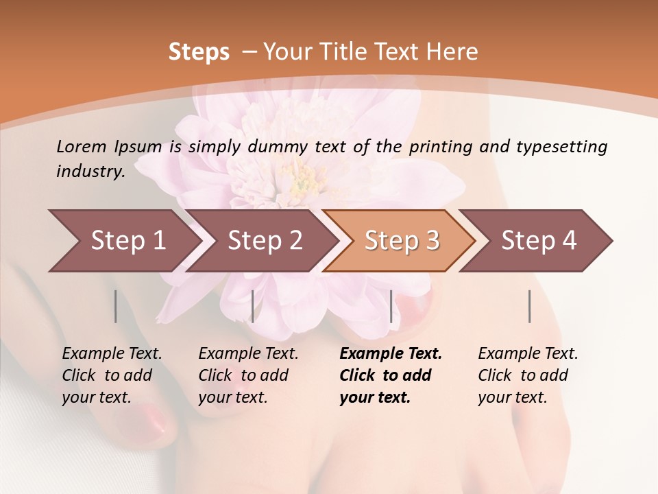 White Pedicure Health PowerPoint Template