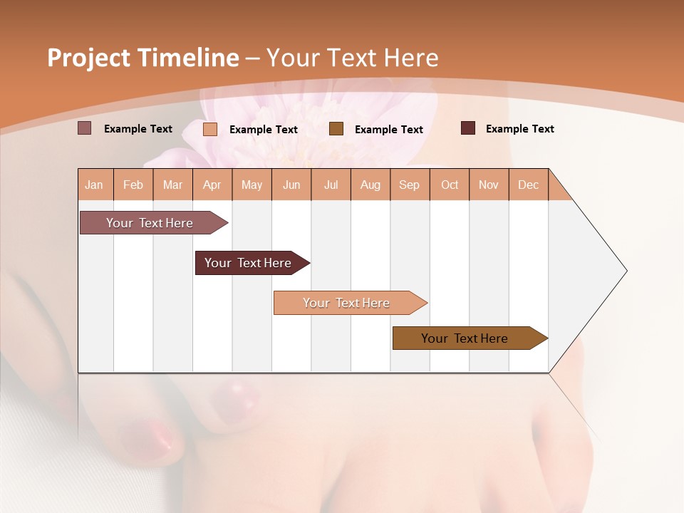White Pedicure Health PowerPoint Template