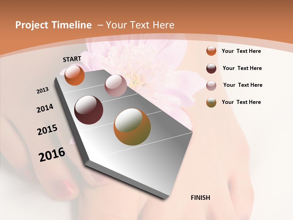 White Pedicure Health PowerPoint Template