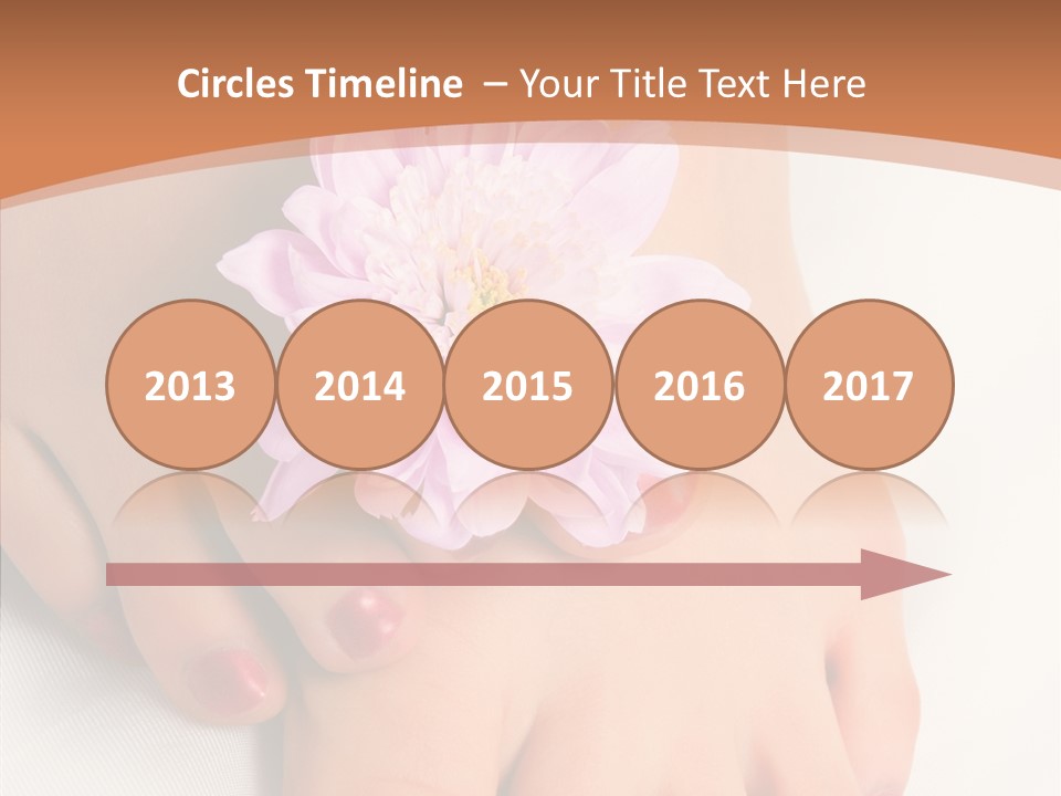 White Pedicure Health PowerPoint Template