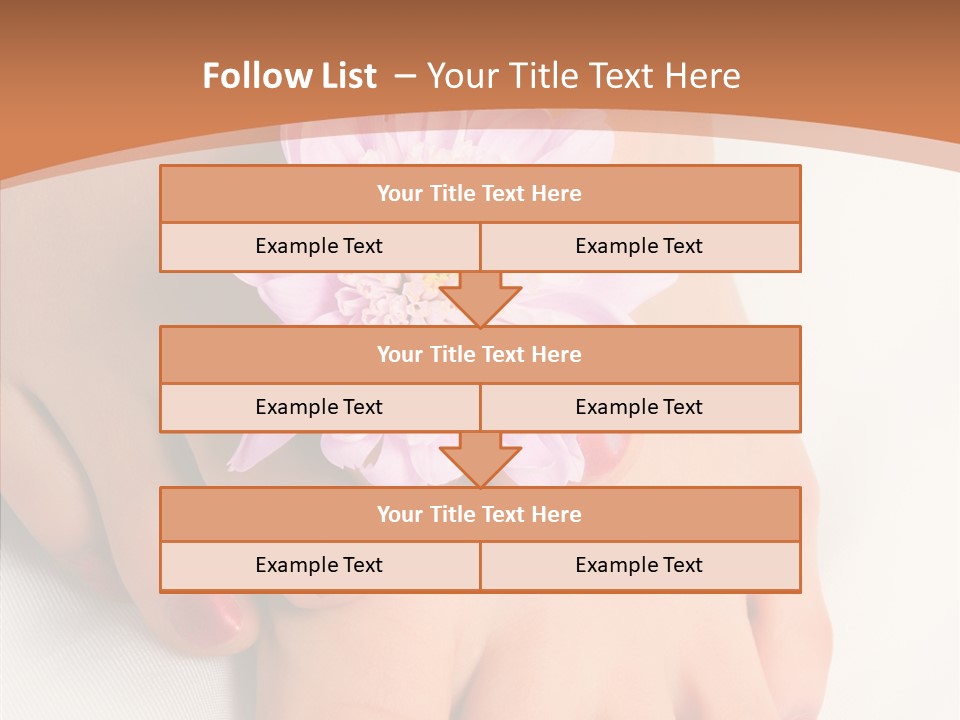 White Pedicure Health PowerPoint Template
