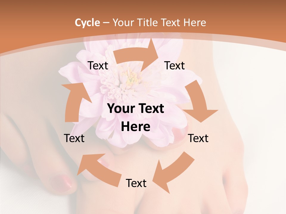 White Pedicure Health PowerPoint Template