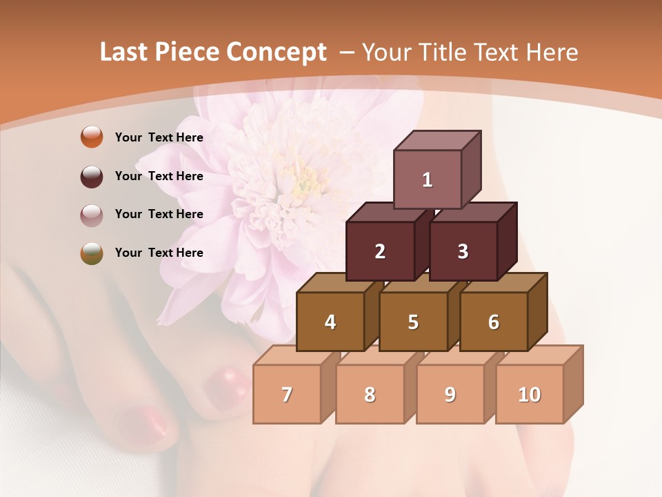 White Pedicure Health PowerPoint Template