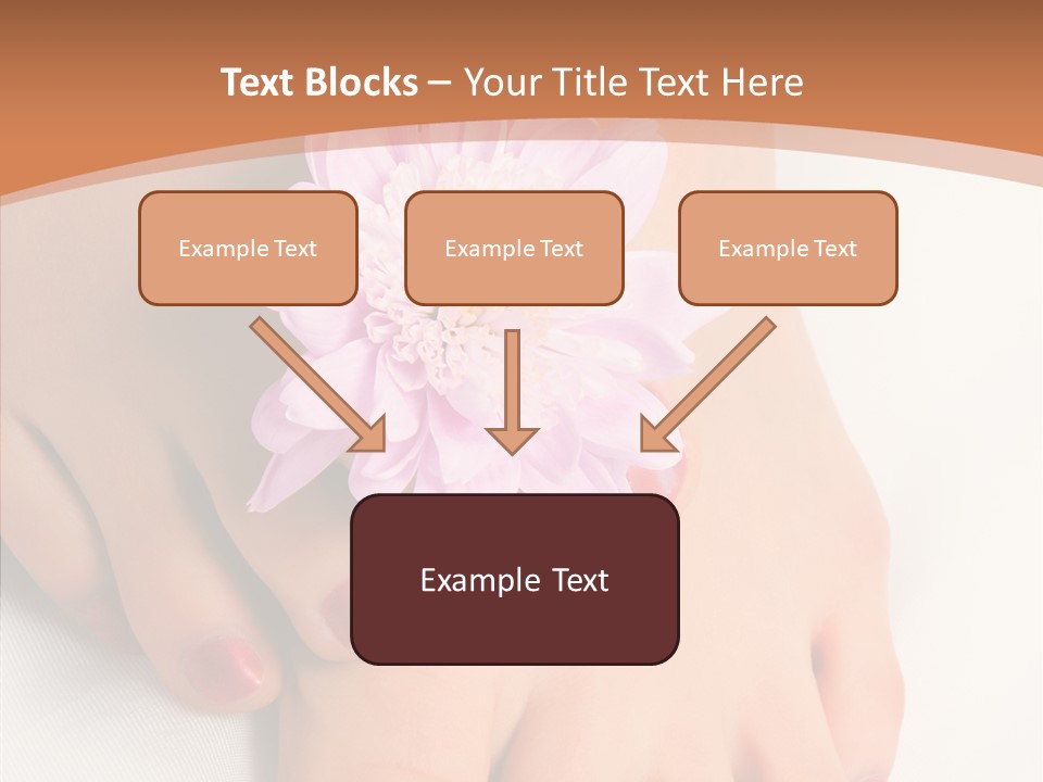 White Pedicure Health PowerPoint Template