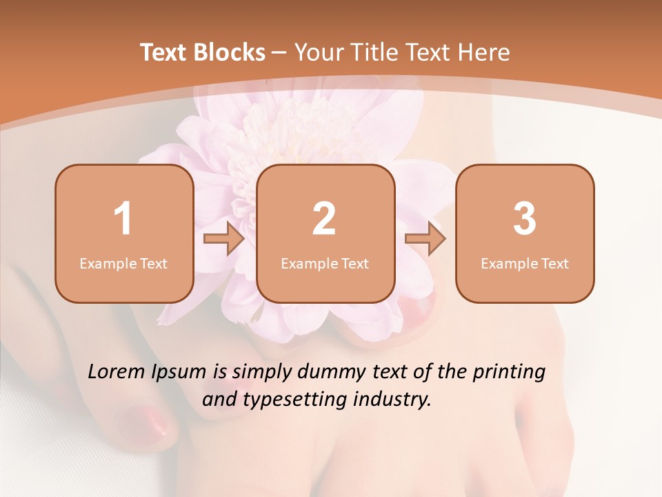 White Pedicure Health PowerPoint Template