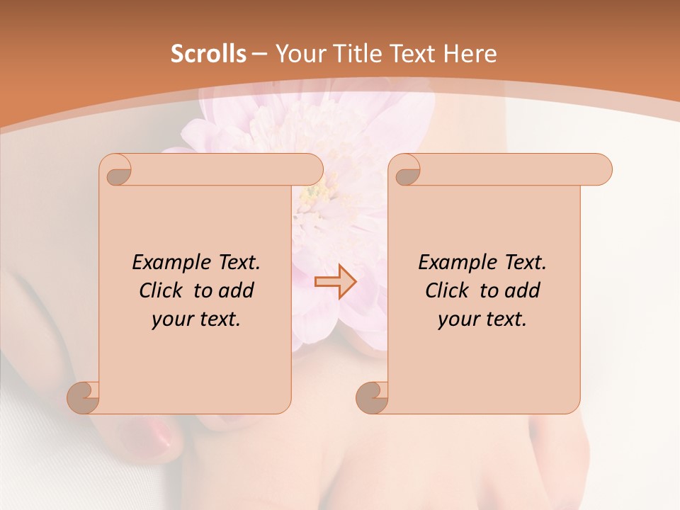 White Pedicure Health PowerPoint Template
