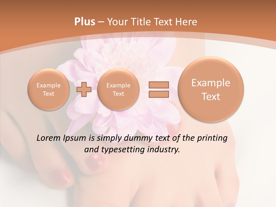 White Pedicure Health PowerPoint Template