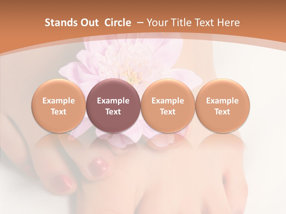 White Pedicure Health PowerPoint Template