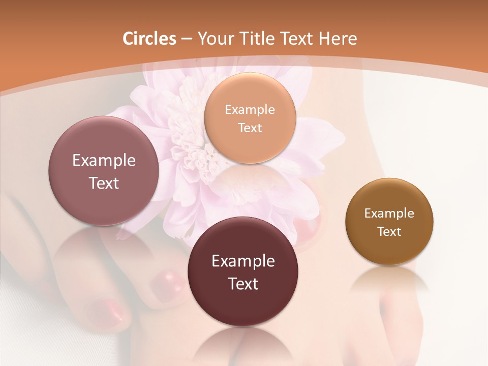 White Pedicure Health PowerPoint Template