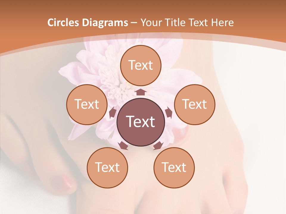 White Pedicure Health PowerPoint Template