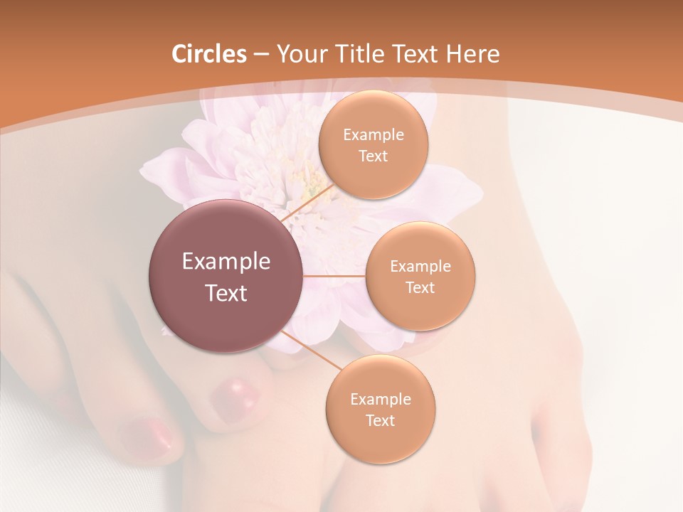 White Pedicure Health PowerPoint Template