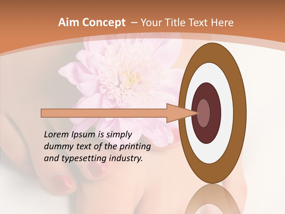 White Pedicure Health PowerPoint Template