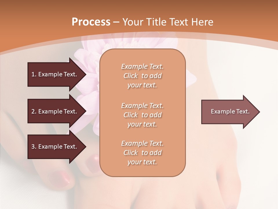 White Pedicure Health PowerPoint Template
