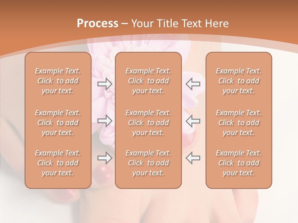 White Pedicure Health PowerPoint Template