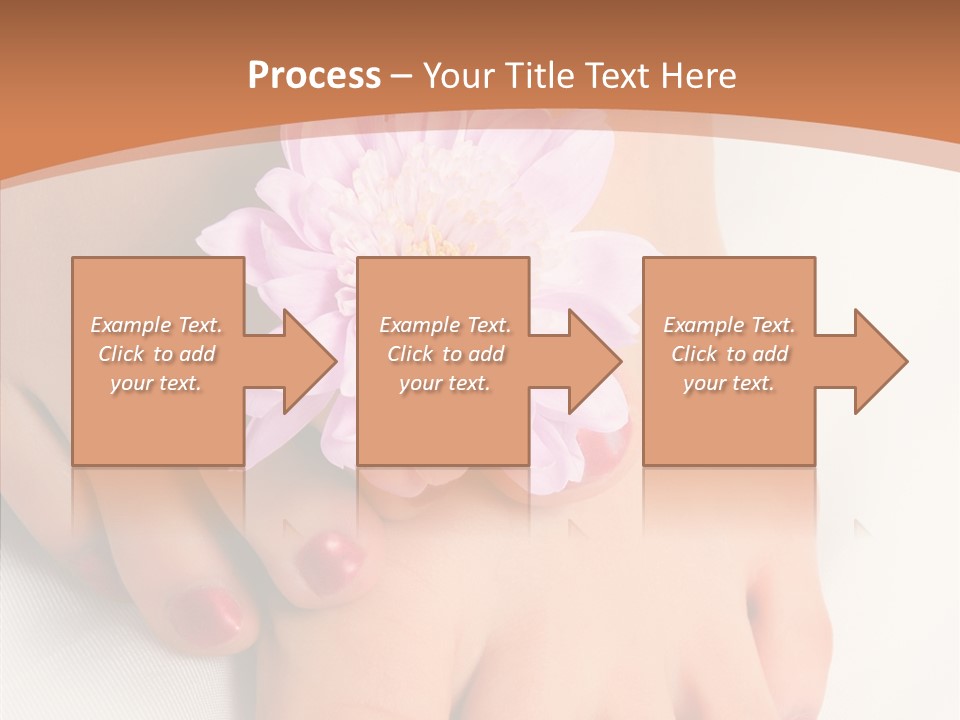 White Pedicure Health PowerPoint Template