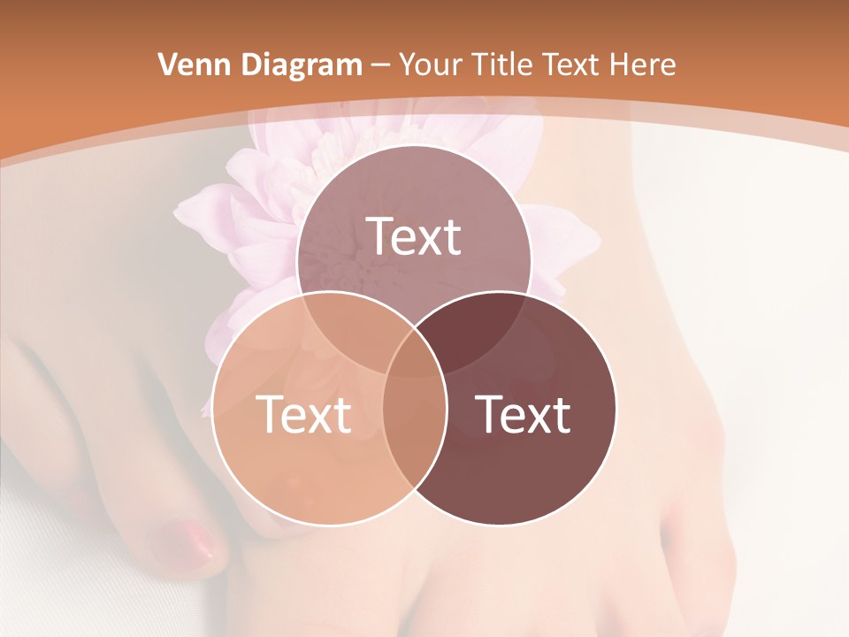White Pedicure Health PowerPoint Template