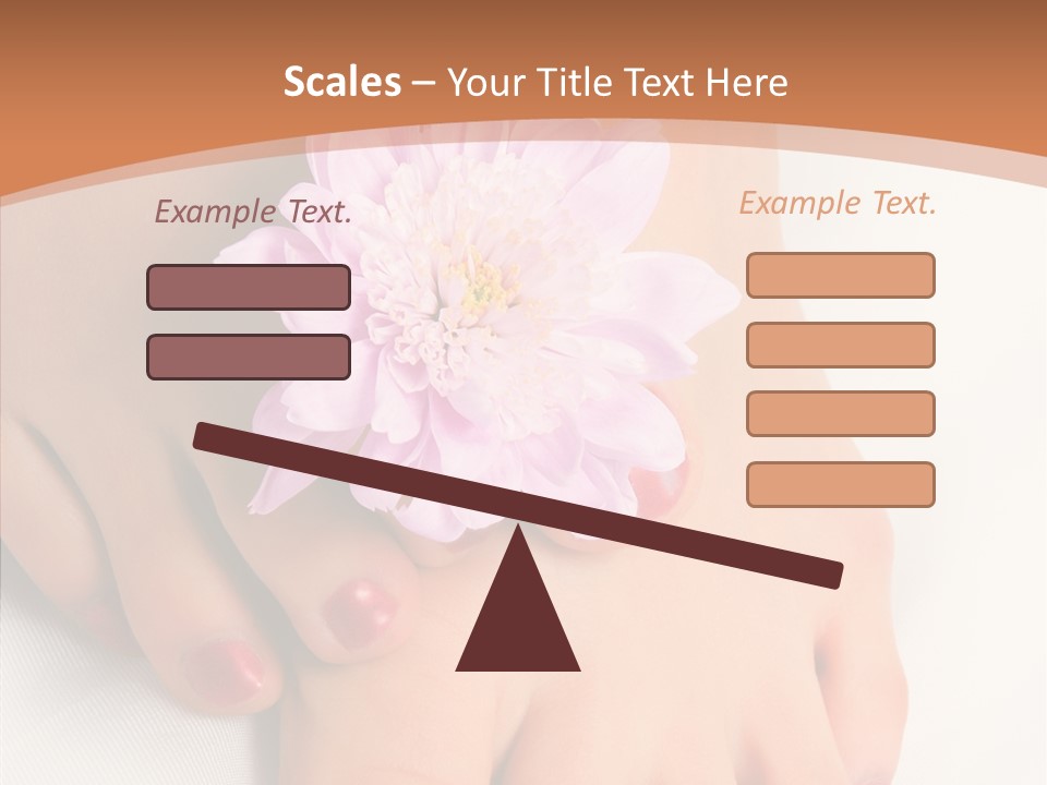 White Pedicure Health PowerPoint Template