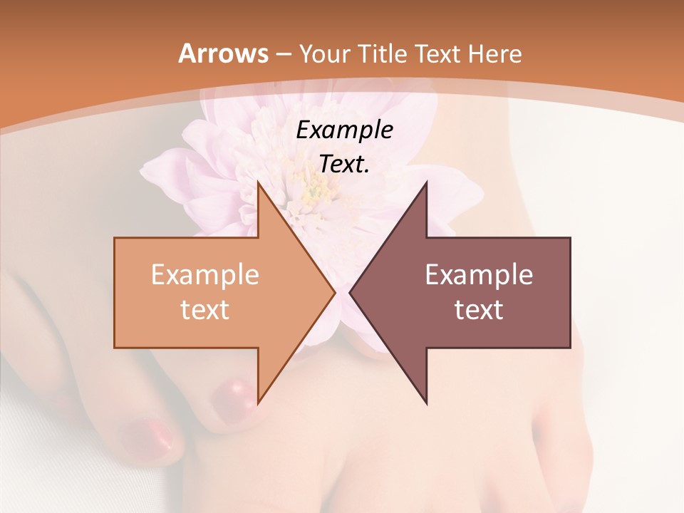 White Pedicure Health PowerPoint Template