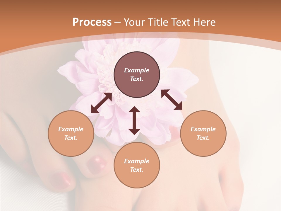 White Pedicure Health PowerPoint Template