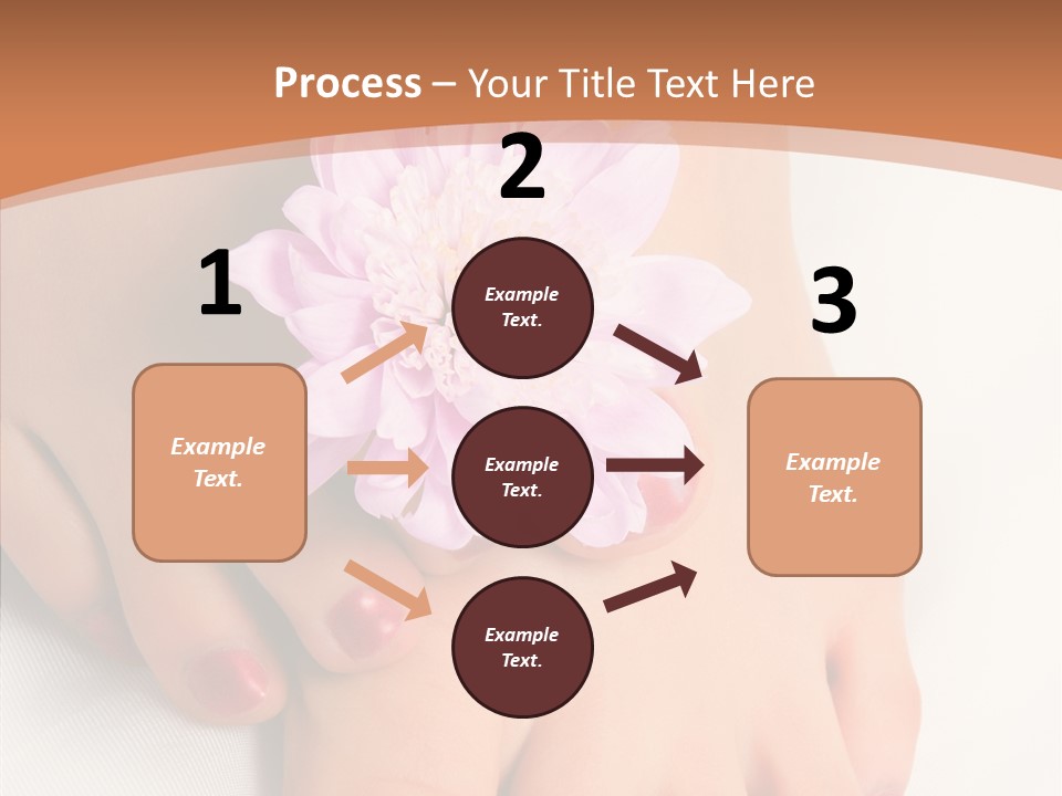 White Pedicure Health PowerPoint Template