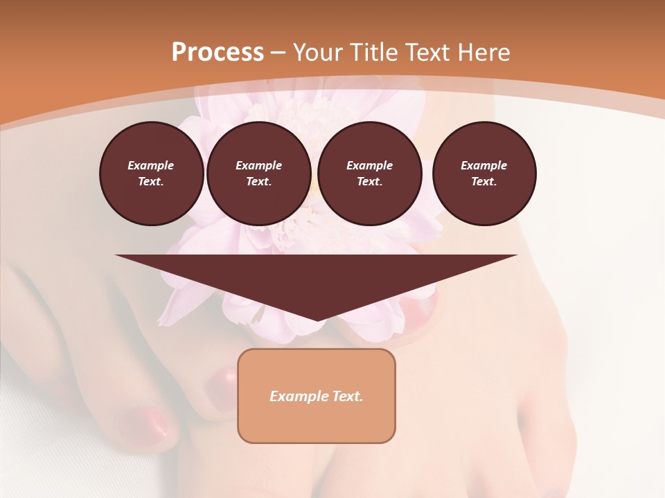 White Pedicure Health PowerPoint Template